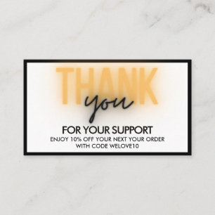 サンキューエレガントネオントレンディーInstagram 名刺