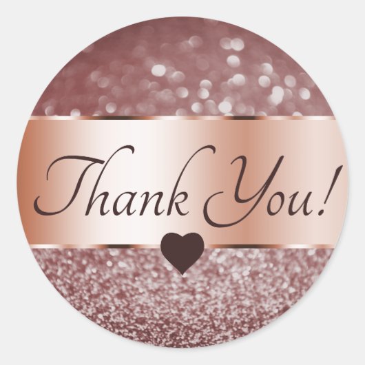サンキューエレガントバラ金ゴールドブルゴーニュグリッタースターズ ラウンドシール (正面)