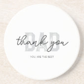 サンキューエレガントパパサンドストーンコースター コースター (正面)