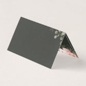 サンキューエレガント赤面ピンクフローラバラカード (裏面)