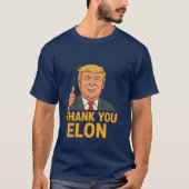 サンキューエロンおもしろい – トランプミームTシャツ Tシャツ (正面)