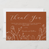 サンキューオエレガントレンジ植物学離れ品 サンキューカード (正面)