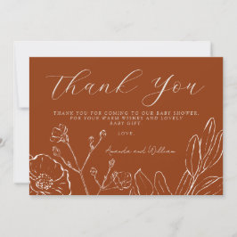 サンキューオエレガントレンジ植物学離れ品 サンキューカード