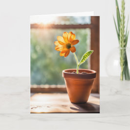 サンキューオレンジデイジー サンキューカード