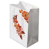 サンキューオレンジフローラハートリース ミディアムペーパーバッグ (裏面アングル)