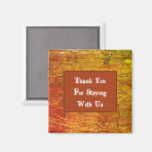 サンキューオレンジプロモバケーションゲスト感謝 マグネット (正面/裏面)