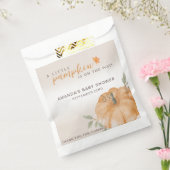 サンキューオレンジリトルカボチャ秋ベビーシャワー フェイバーバッグ (封をした状態)