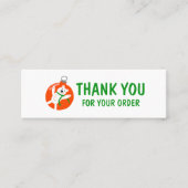 サンキューオーダーSNSアイコンクリスマス休日 スキニー名刺 (正面)