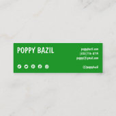 サンキューオーダーSNSアイコンクリスマス休日 スキニー名刺 (裏面)