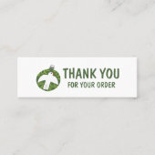 サンキューオーダーSNSアイコンクリスマス休日 スキニー名刺 (正面)