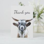 サンキューオールドヤギおもしろい動物 サンキューカード (スタンド正面)