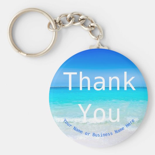 サンキューカスタマーギフトビーチ夏 キーホルダー (正面)