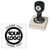 サンキューカスタムのロゴと文字 ラバースタンプ (押印)