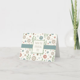 サンキューカスタムインスピリシティフローラNotecard カード