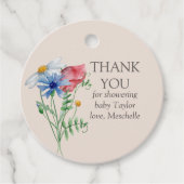 サンキューカスタムカントリーワイルドフラワー フェイバータグ (正面)