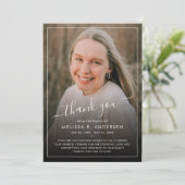 サンキューカスタムフォト葬儀悔やみや弔慰悲しい損失 サンキューカード (スタンド正面)