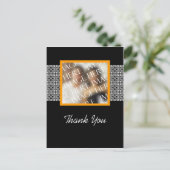 サンキューカスタム写真テンプレート結婚ズ ポストカード (スタンド正面)