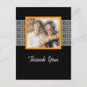 サンキューカスタム写真テンプレート結婚ズ ポストカード (正面)