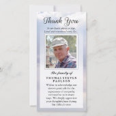 サンキューカスタム悔やみや弔慰- Peace Sky サンキューカード (正面)