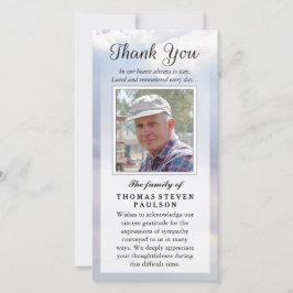 サンキューカスタム悔やみや弔慰- Peace Sky サンキューカード