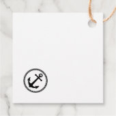 サンキューカスタム文字シー航海のいかりブラック フェイバータグ (裏面)