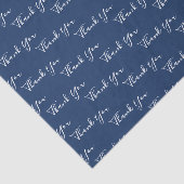 サンキューカスタム文字ブルーとホワイト 薄葉紙 (詳細)