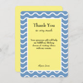 サンキューカスタム文字編集可能大事な行事カード サンキューカード (正面/裏面)