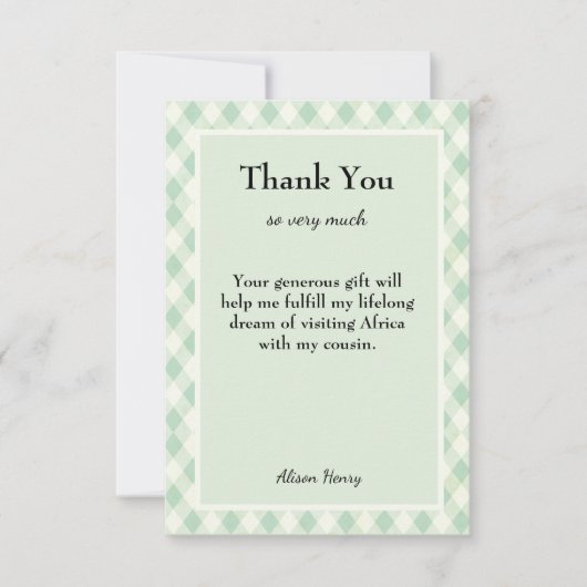 サンキューカスタム文字編集可能大事な行事 サンキューカード (正面)