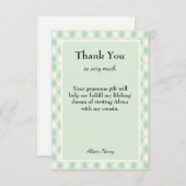 サンキューカスタム文字編集可能大事な行事 サンキューカード (正面/裏面)