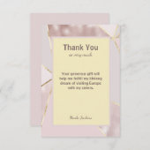 サンキューカスタム文字編集可能大事な行事 サンキューカード (正面/裏面)