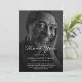サンキューカスタム葬儀フォト悔やみや弔慰悲しい損失 サンキューカード (スタンド正面)