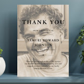 サンキューカスタム葬儀フォト悔やみや弔慰悲しい損失 サンキューカード