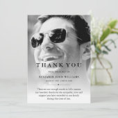 サンキューカスタム葬儀フォト悔やみや弔慰悲しい損失 サンキューカード (スタンド正面)