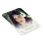 サンキューカスタム葬儀フォト悔やみや弔慰悲しい損失 マグネット (右側)