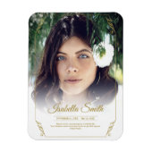 サンキューカスタム葬儀フォト悔やみや弔慰悲しい損失 マグネット (縦)