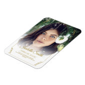 サンキューカスタム葬儀フォト悔やみや弔慰悲しい損失 マグネット (左側)