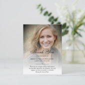 サンキューカスタム葬儀フォト悔やみや弔慰悲しみ サンキューカード (スタンド正面)