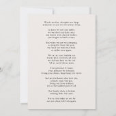 サンキューカスタム葬儀フォト悔やみや弔慰悲しみ サンキューカード (裏面)