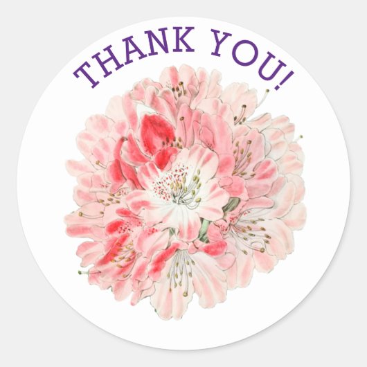 サンキューカスタムRound Stickers ラウンドシール (正面)