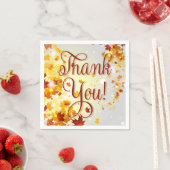 サンキューカラフル秋紙ナプキンス離れwith スタンダードカクテルナプキン (インサイチュ)