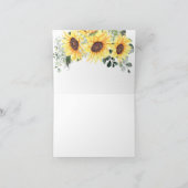 サンキューカントリーサンフラワーズ結婚ブライダル サンキューカード (内部)