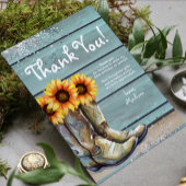 サンキューカントリ素朴ー西ひまわりブーツ サンキューカード