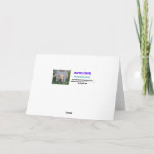 サンキューカードと可愛らしい猫 カード (裏面)