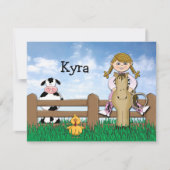 サンキューカードのまわりのHorsing ノートカード (正面)