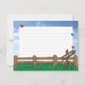 サンキューカードのまわりのHorsing ノートカード (裏面)