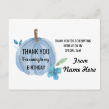 サンキューカードのカボチャ警官の誕生日年齢