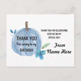 サンキューカードのカボチャ警官の誕生日年齢 サンキューカード