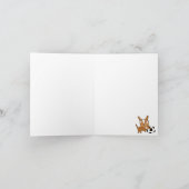 サンキューカードのサッカー犬 サンキューカード (内部)