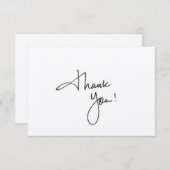 サンキューカードのシンプルプロフェッショナルとクリーンアップ サンキューカード (正面/裏面)