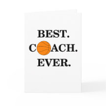 サンキューカードのバスケットボールコーチ